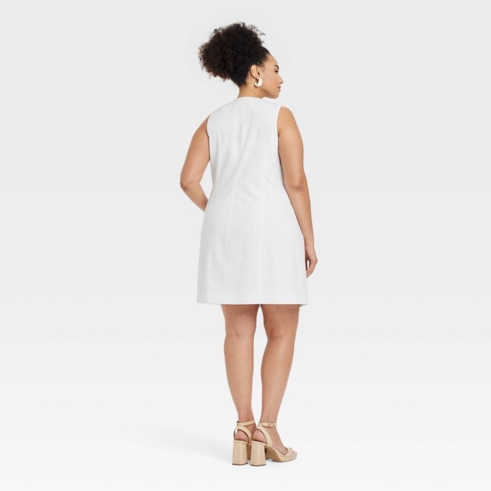 NWT Women's Mini Vest Dress - A New Day
White - Picture 3 of 8